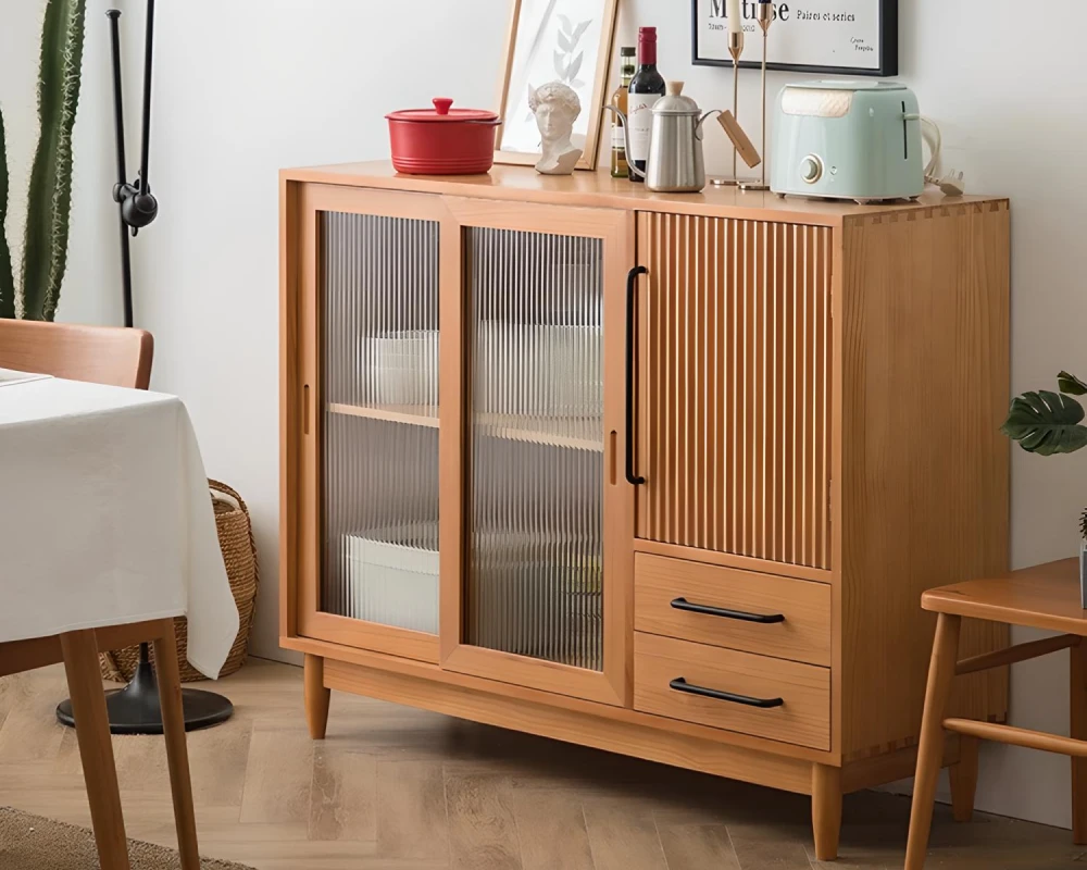 glass front sideboard