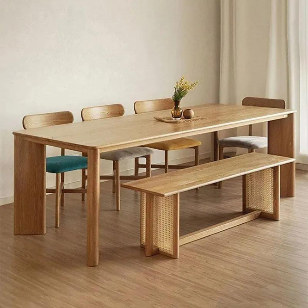 Luxury Nordic-Style Wood Dining Table